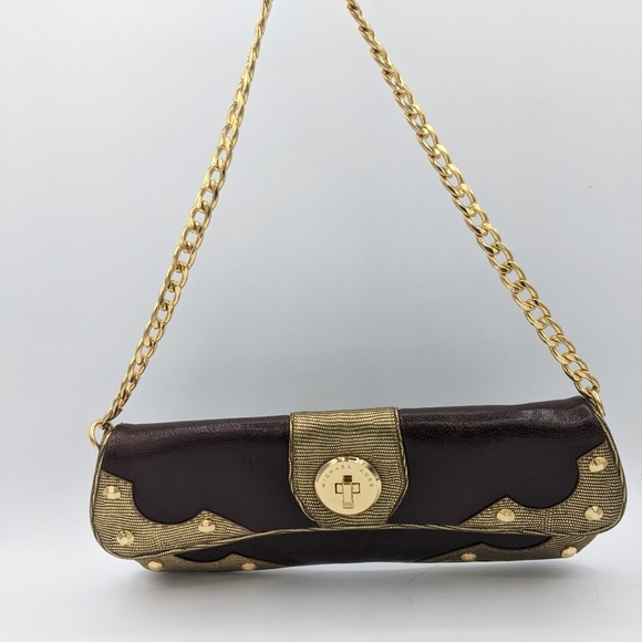 Michael Kors Vintage embossed Leather Clutch - Picture 9 of 12